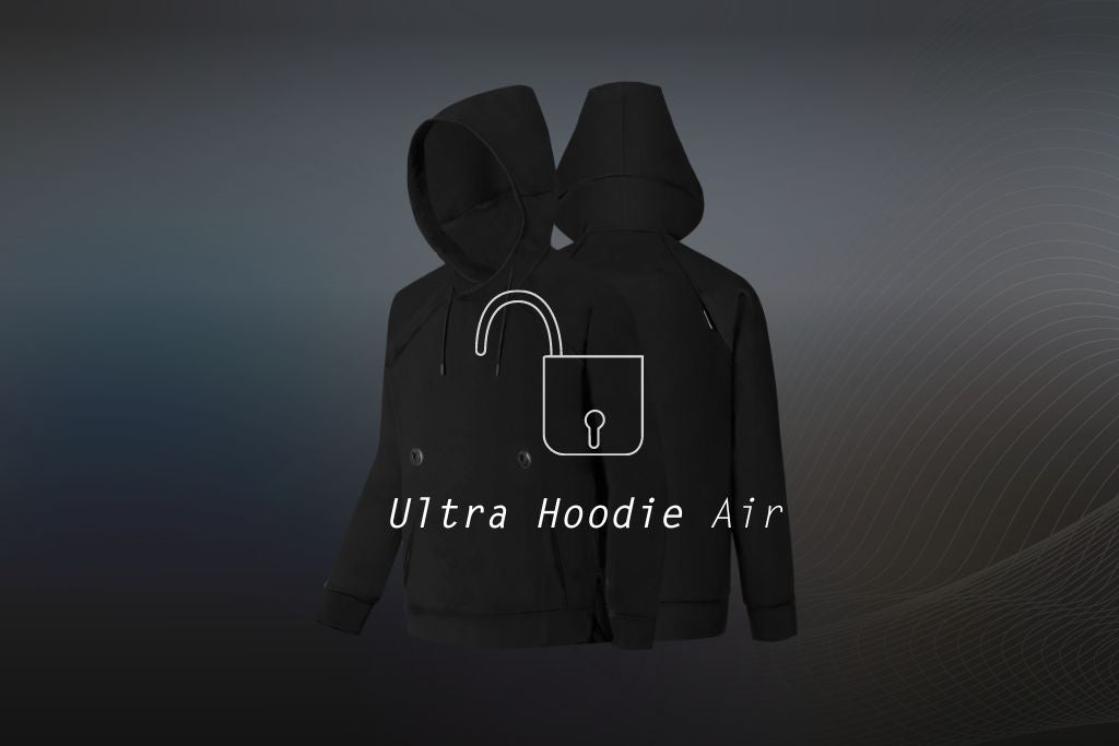"Ultra Hoodie Air's new debut" specification comparison table, clear at a glance