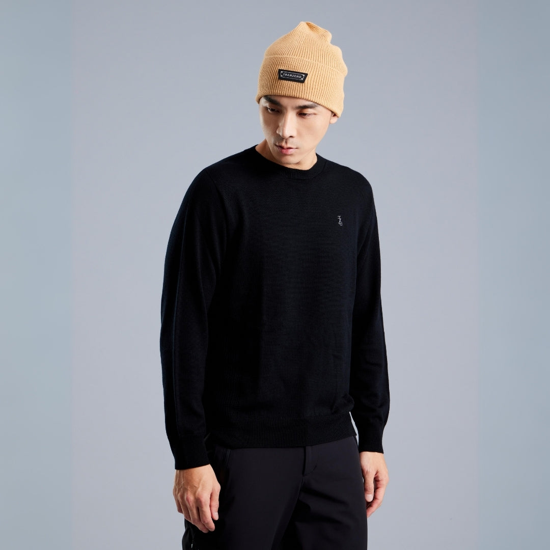 Merino Wool Crew Neck Sweater 美麗諾羊毛圓領毛衣
