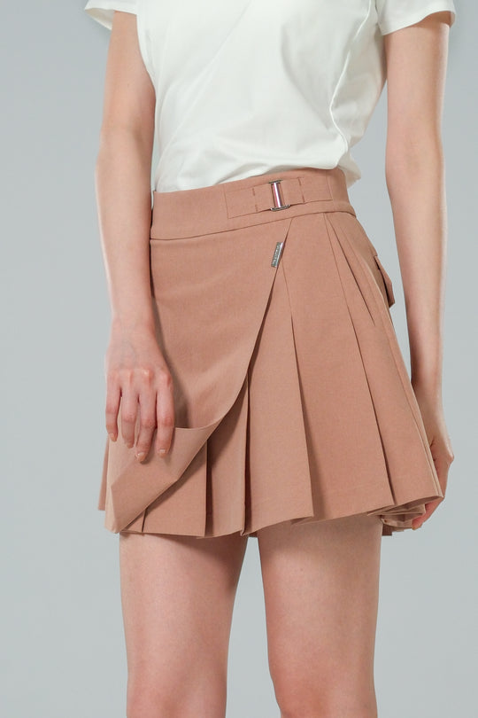 Ace Golf High Waist Pleated Skirt - Women's - Cocoa Brown