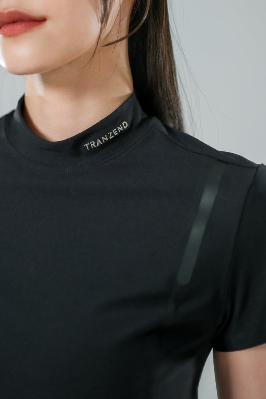 Sport High Neck Short Sleeve Top - Women