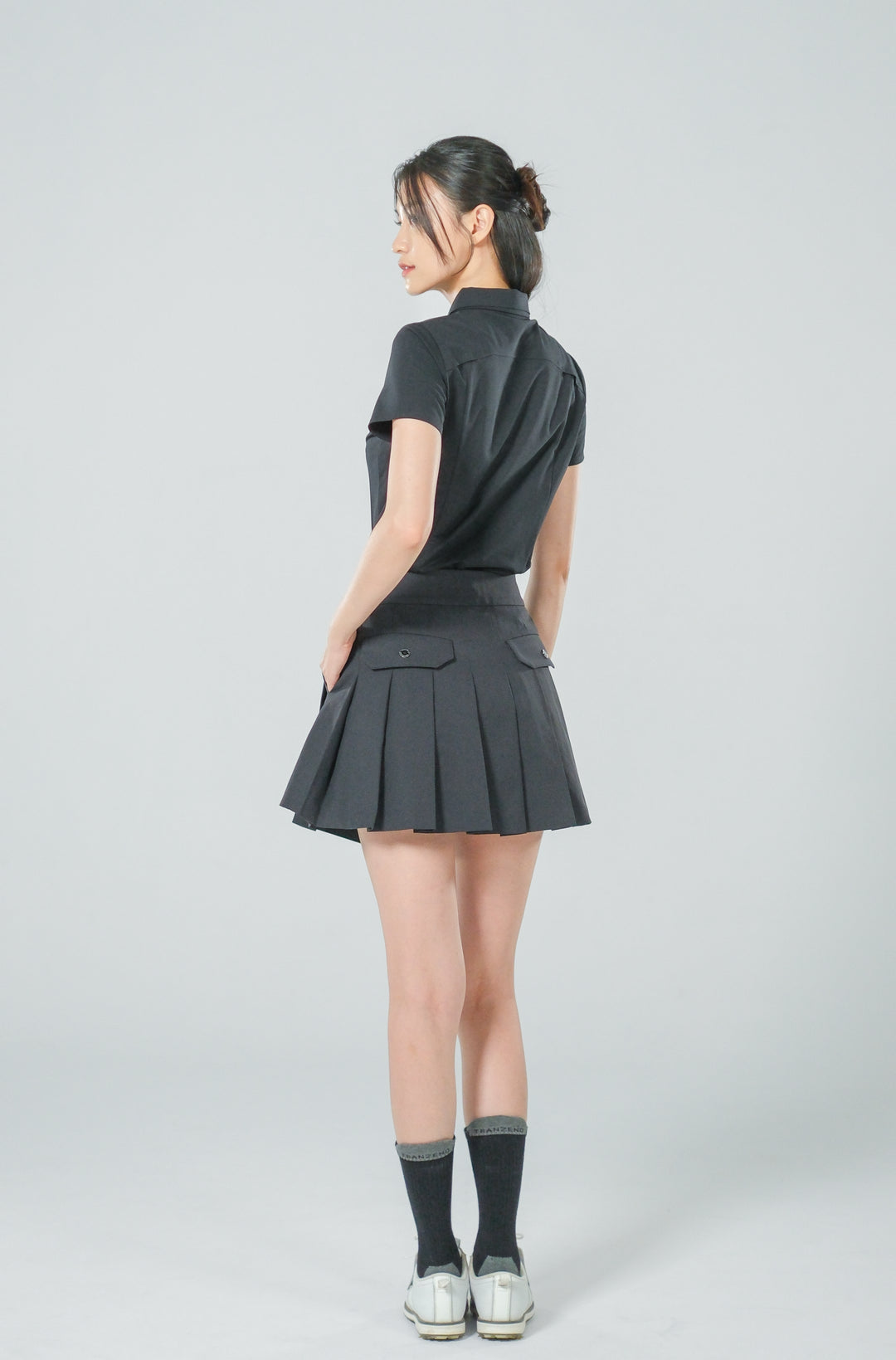 Ace Golf High Waist Pleated Skirt - Women's - Extreme Black