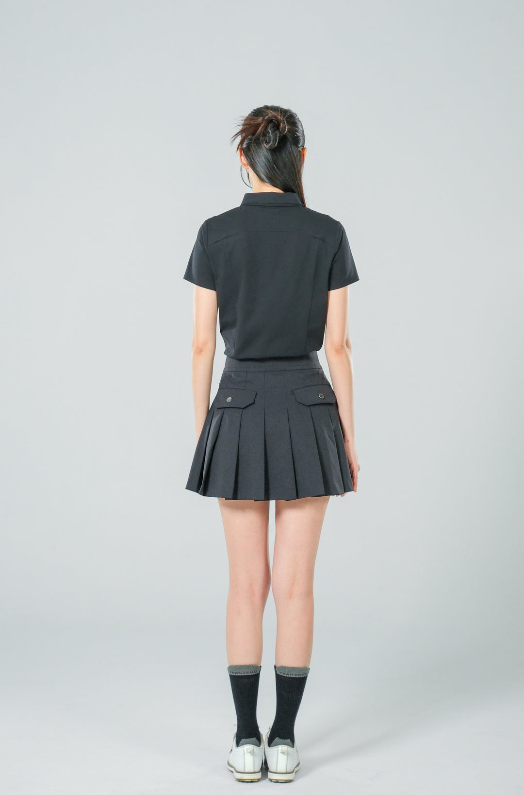 Ace Golf High Waist Pleated Skirt - Women's - Extreme Black