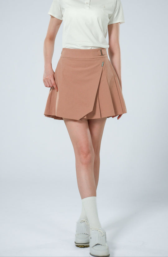 Ace Golf High Waist Pleated Skirt - Women's - Cocoa Brown