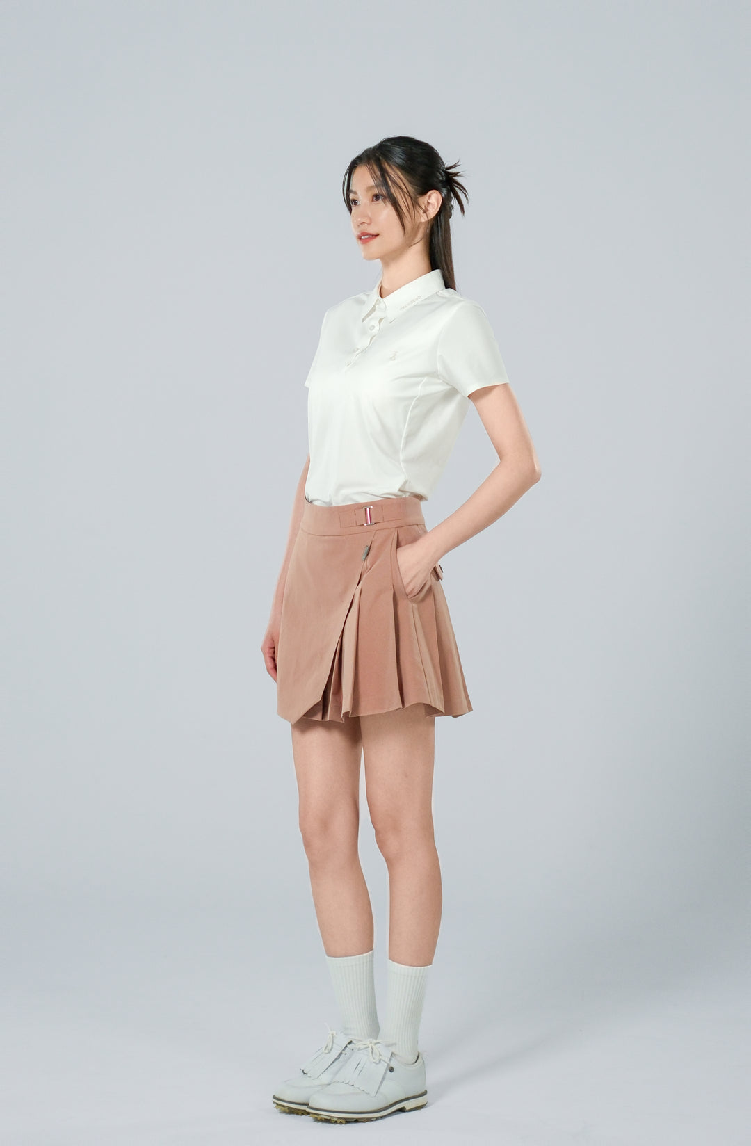 Ace Golf High Waist Pleated Skirt - Women's - Cocoa Brown