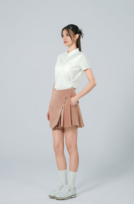 Ace Golf High Waist Pleated Skirt - Women's - Cocoa Brown