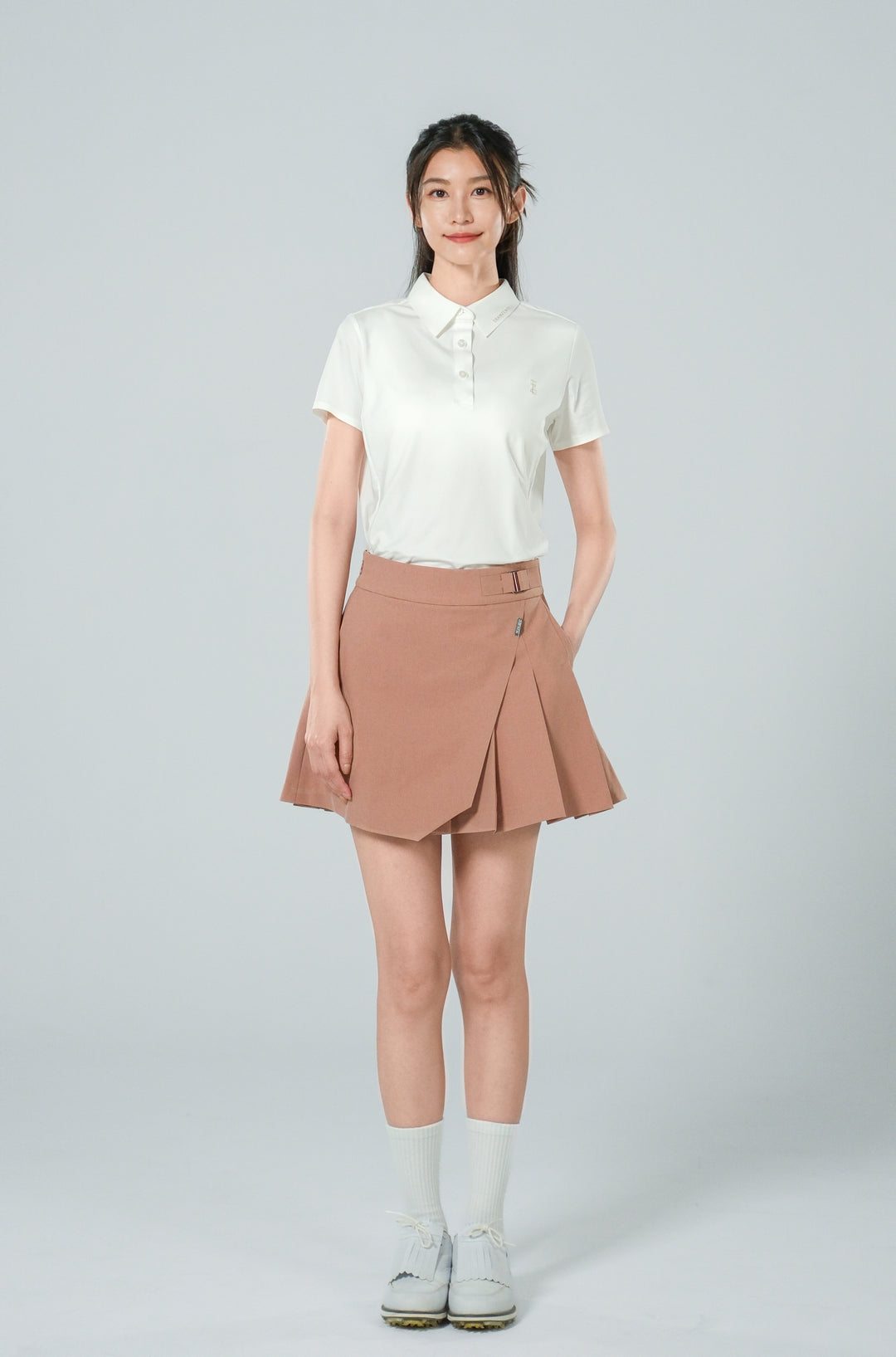 Ace Golf High Waist Pleated Skirt - Women's - Cocoa Brown