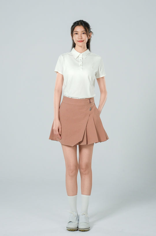 Ace Golf High Waist Pleated Skirt - Women's - Cocoa Brown