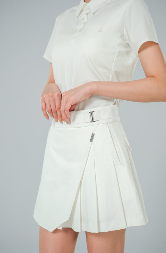 Ace Golf High Waist Pleated Skirt - Women's - Classic White