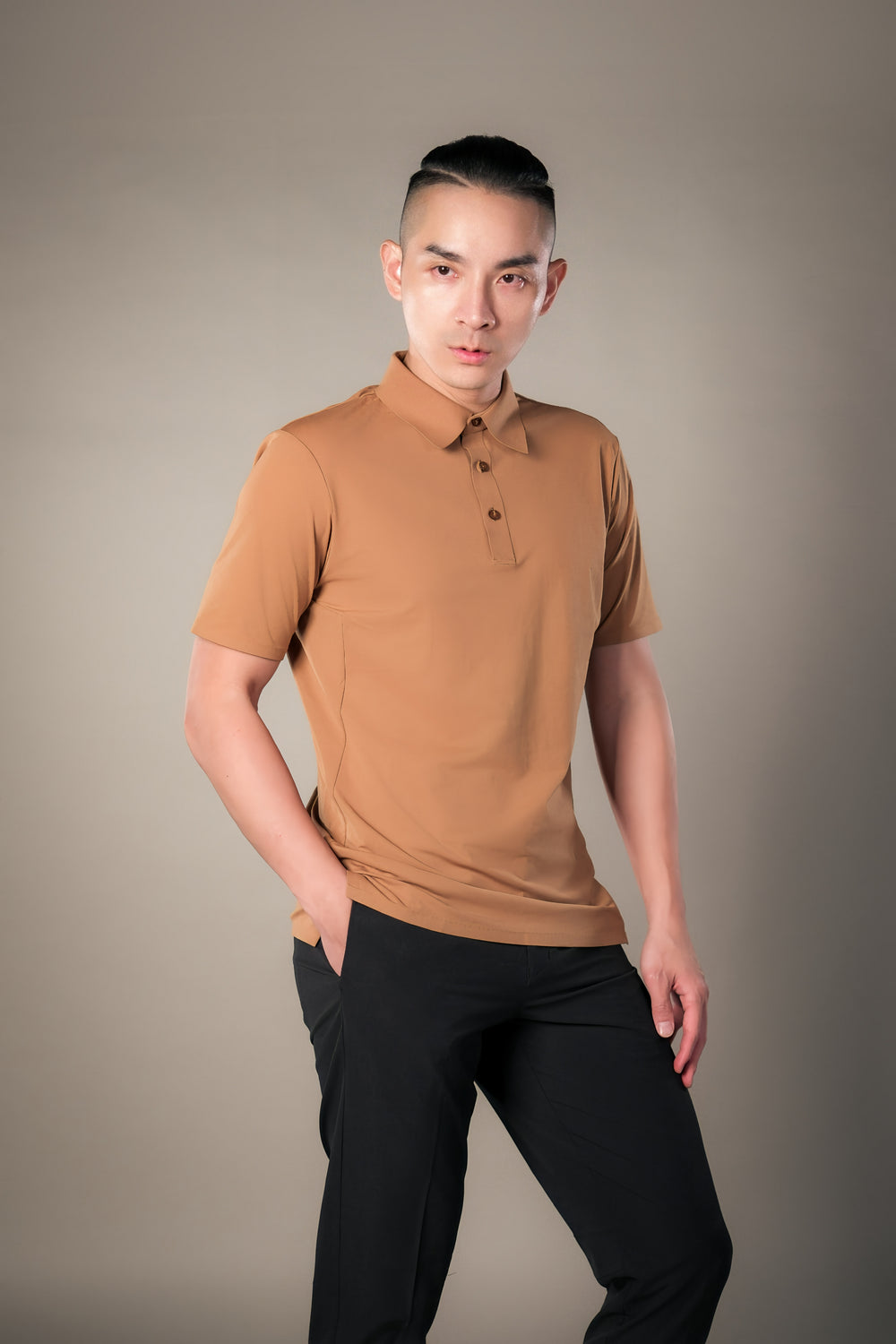 AERO POLO Shirt - Roasted Tea Brown
