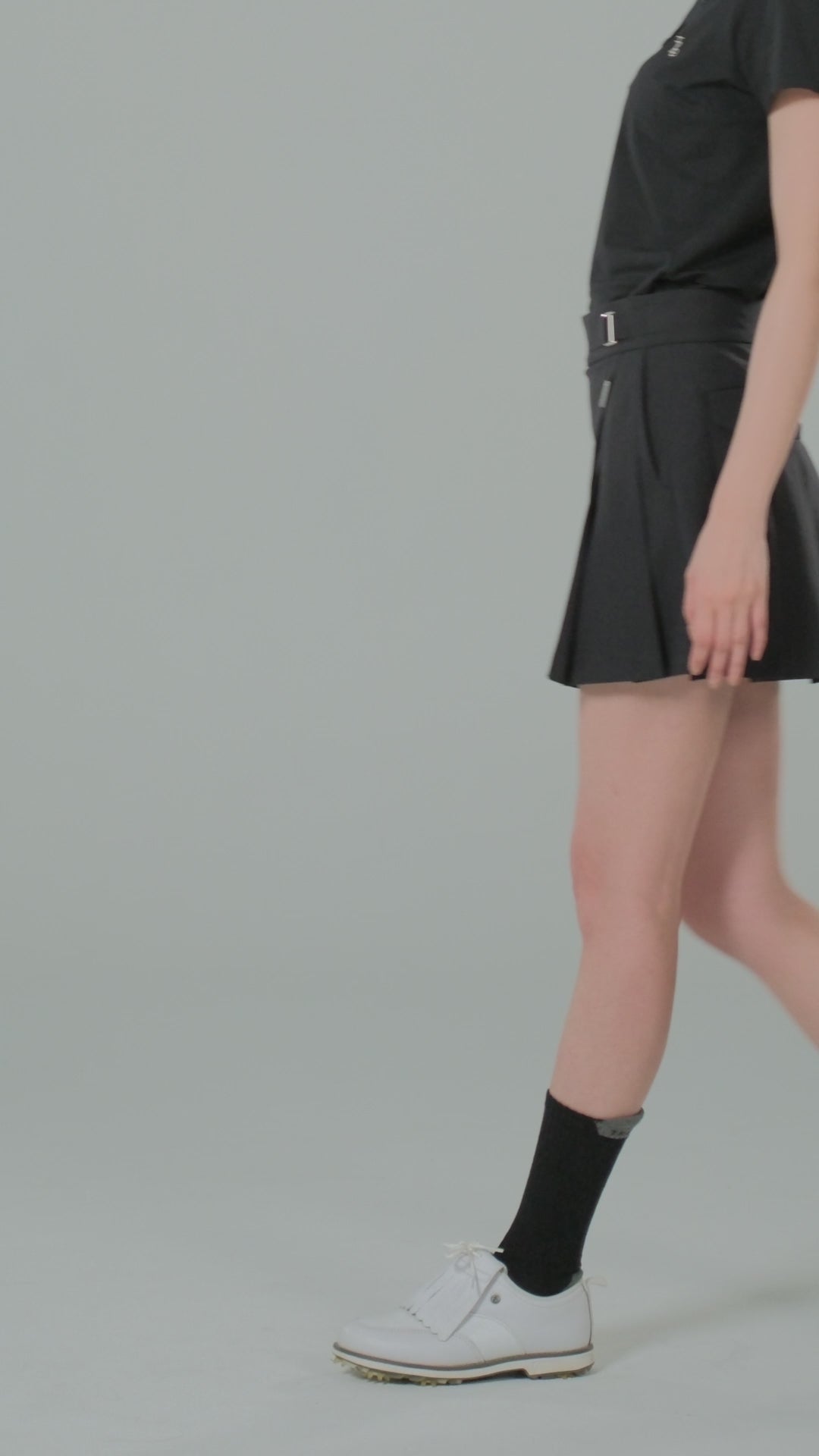 Ace Golf High Waist Pleated Skirt - Women's - Extreme Black