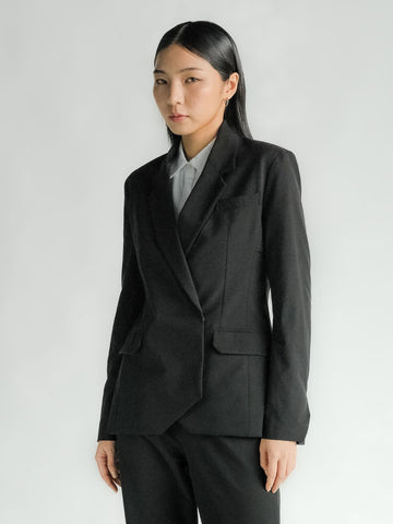 Ultra Suit 3.0 Double-breasted Jacket Classic Black - TRANZEND