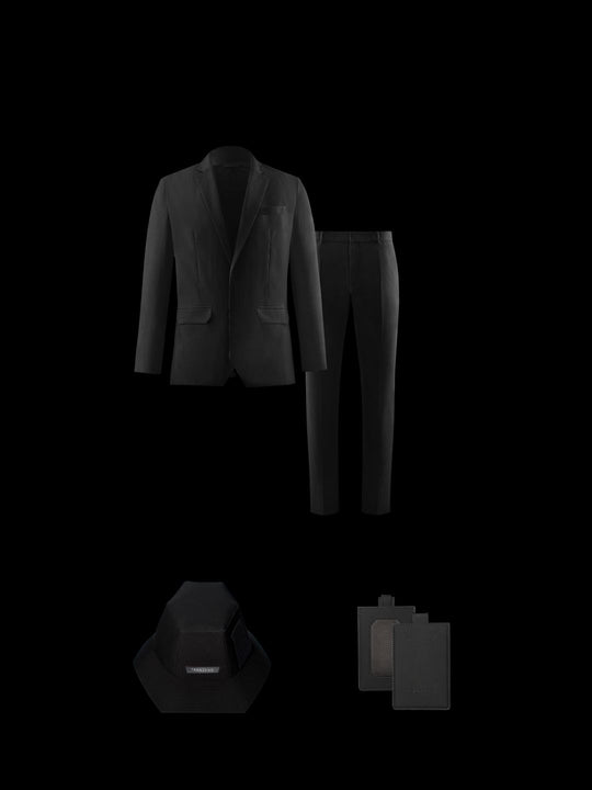 Ultra Suit 3.0 單排扣套裝組合 經典黑 + M-system - TRANZEND