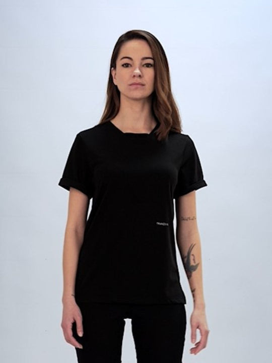 Ultra Tee trapezoidal collar short sleeves