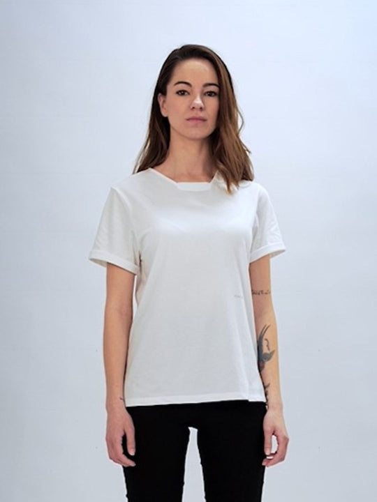 Ultra Tee trapezoidal collar short sleeves