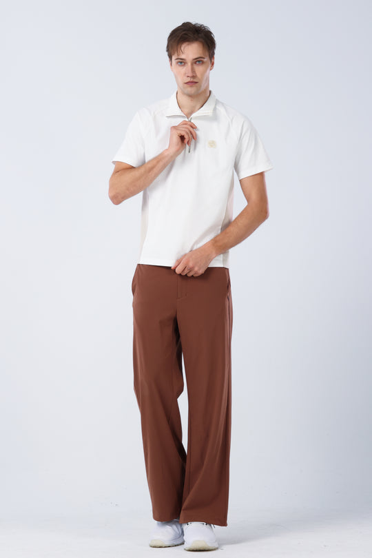 Quater-Zip Mock Neck Polo ｜拉鍊高領Polo