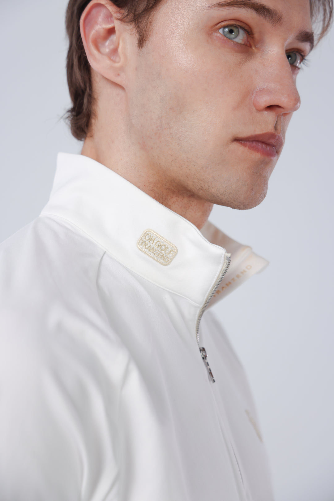 Quater-Zip Mock Neck Polo ｜拉鍊高領Polo