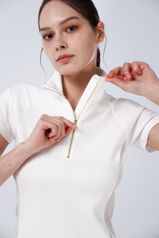 Quater-Zip Mock Neck Dress | 拉鍊高領洋裝