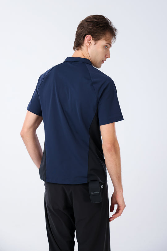 Quater-Zip Mock Neck Polo ｜拉鍊高領Polo