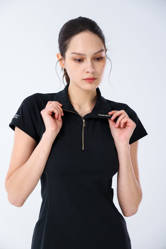 Quater-Zip Mock Neck Dress | 拉鍊高領洋裝