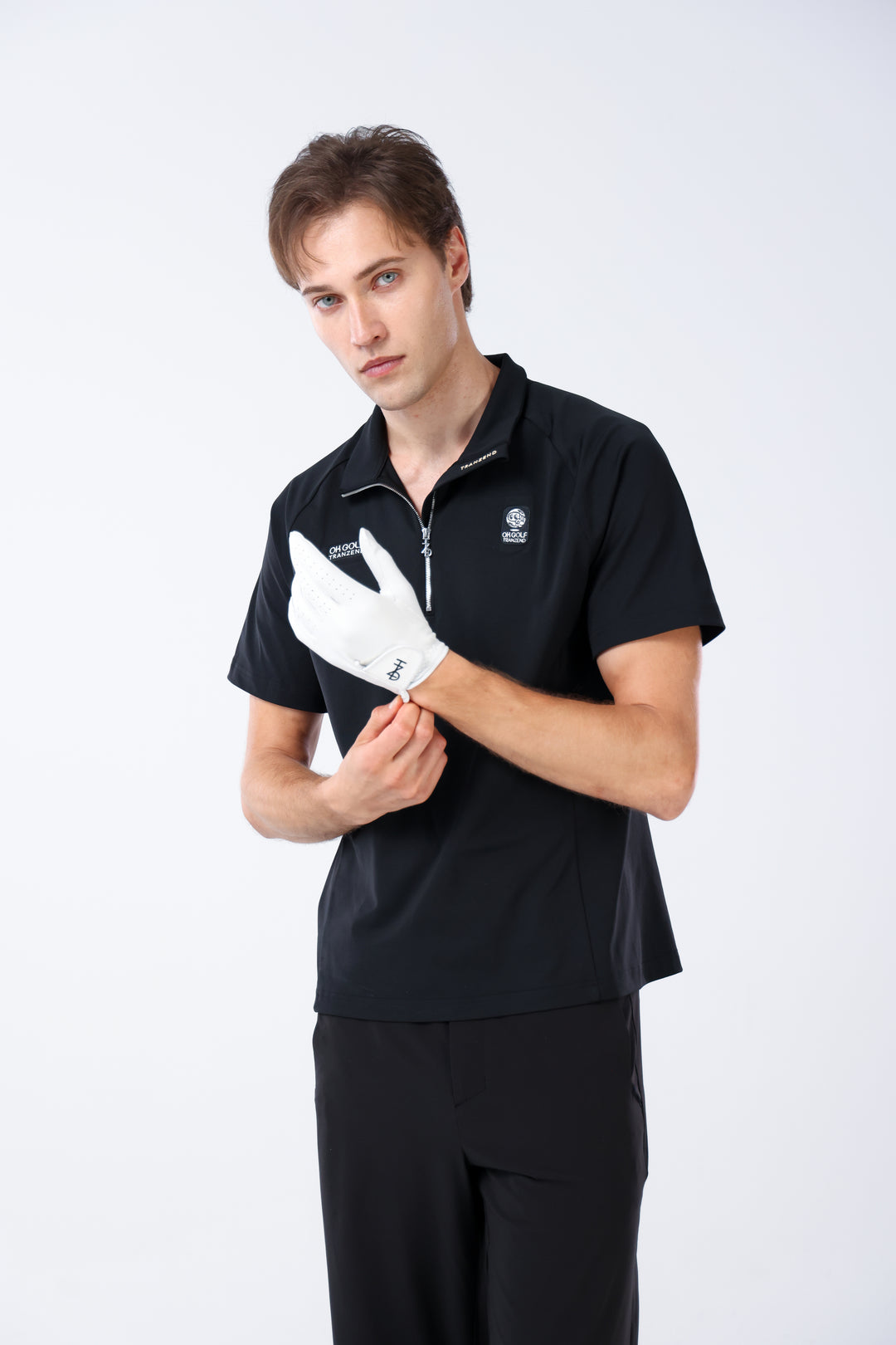 Quater-Zip Mock Neck Polo ｜拉鍊高領Polo