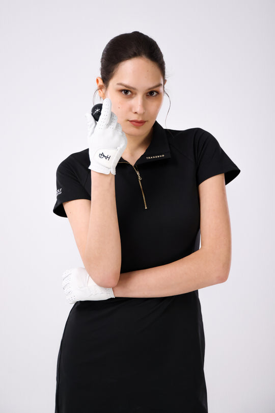 Quater-Zip Mock Neck Dress | 拉鍊高領洋裝