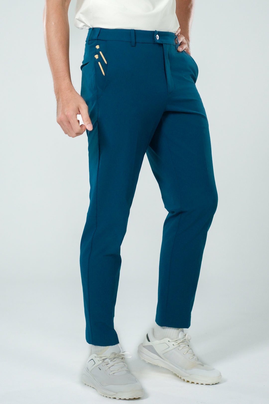 Ace Trousers-Ace 高爾夫長褲-男-孔雀藍
