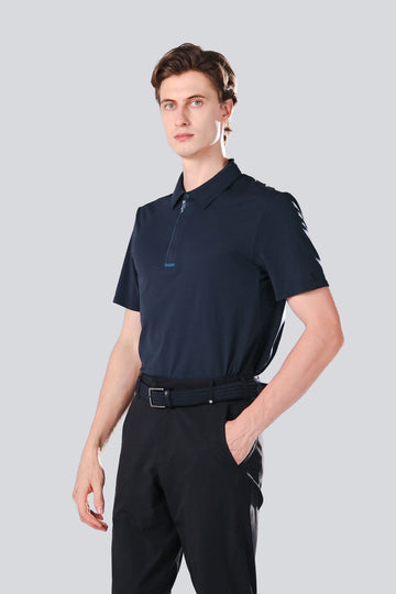 TRANZEND 快乾拉鍊Polo衫