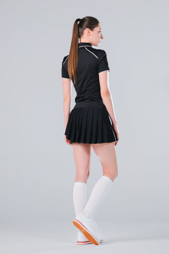 TRANZEND 冰感釘釦 Polo衫 (女) (黑)