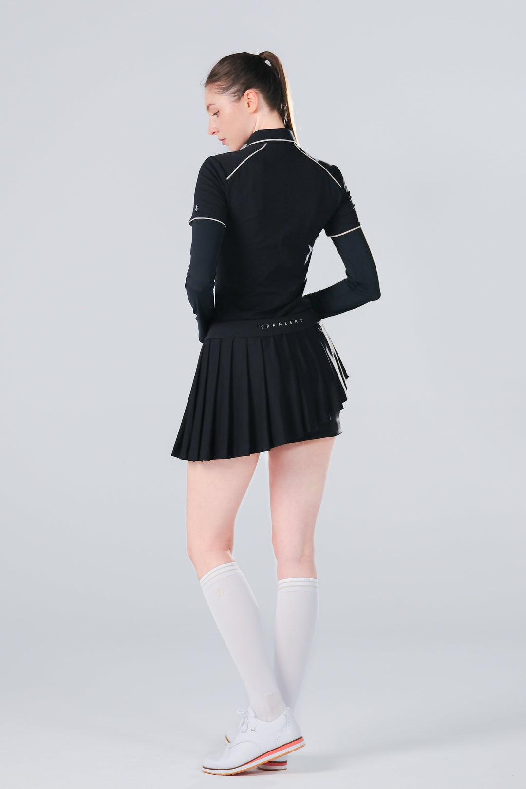 TRANZEND 冰感長袖防曬衣 (女) (黑)
