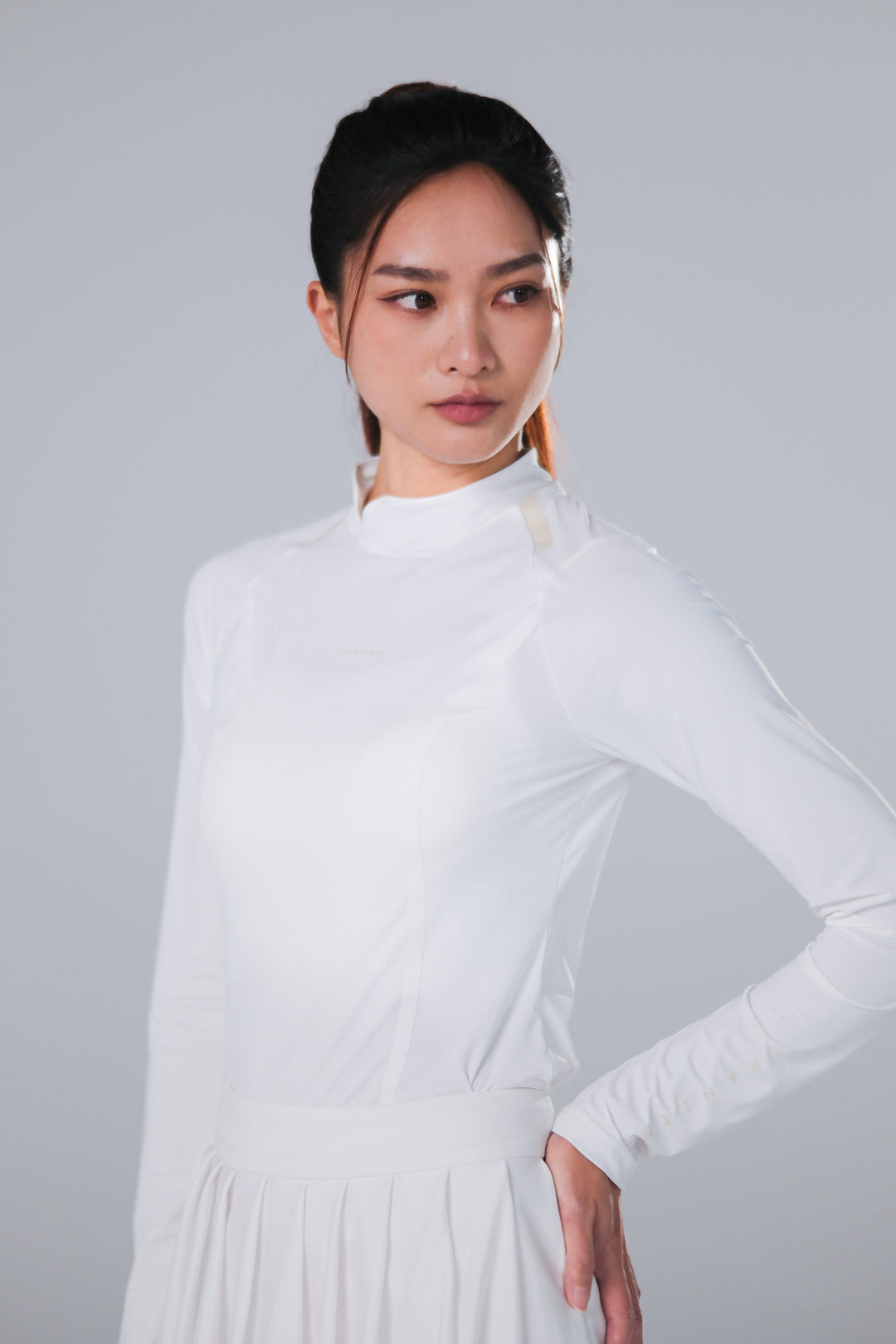 TRANZEND 冰感長袖防曬衣 (女) (白)