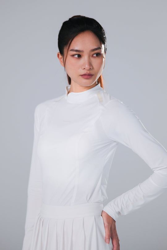TRANZEND 冰感長袖防曬衣 (女) (白)