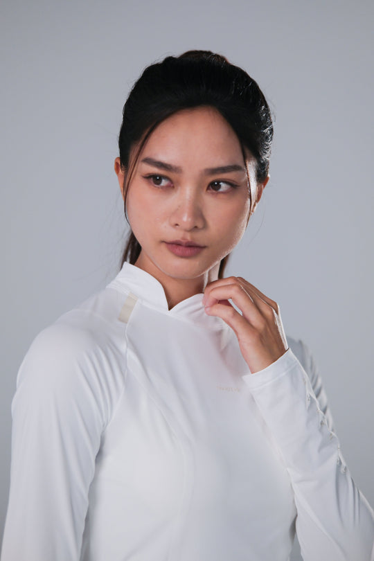 TRANZEND 冰感長袖防曬衣 (女) (白)