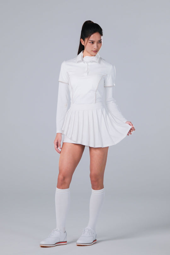 TRANZEND 冰感長袖防曬衣 (女) (白)