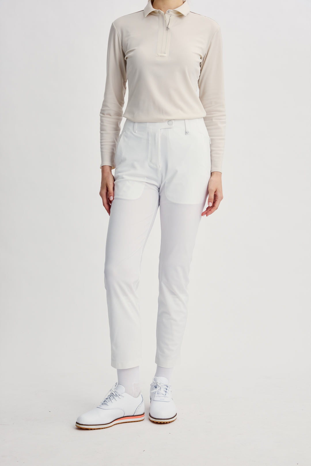 AW26 Golf F Cropped Trousers White 正面