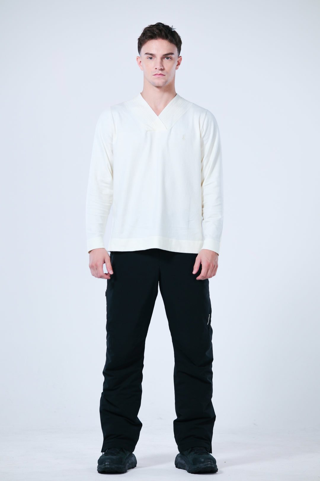 V Neck Velvety Sweater