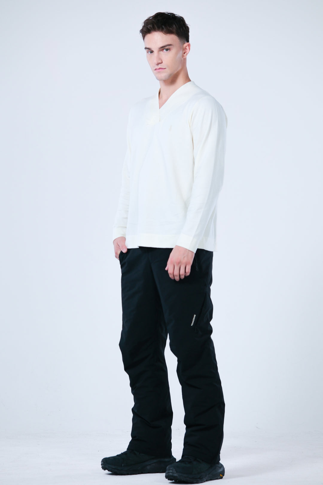 V Neck Velvety Sweater