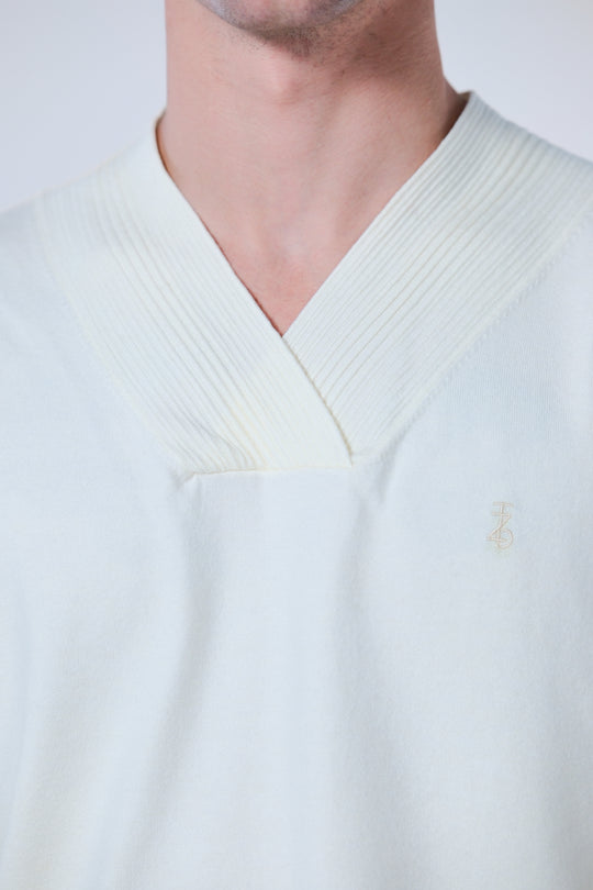 V Neck Velvety Sweater