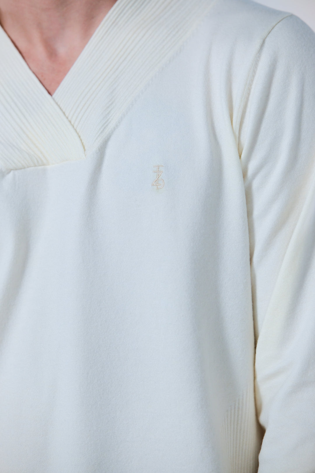 V Neck Velvety Sweater