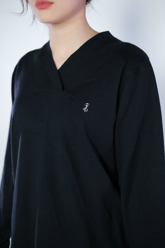 Vneck WoolBlend Sweater V領羊毛混紡毛衣