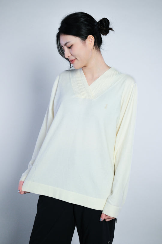 Vneck WoolBlend Sweater V領羊毛混紡毛衣