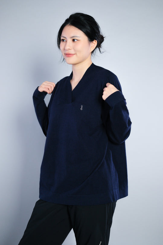 Vneck WoolBlend Sweater V領羊毛混紡毛衣