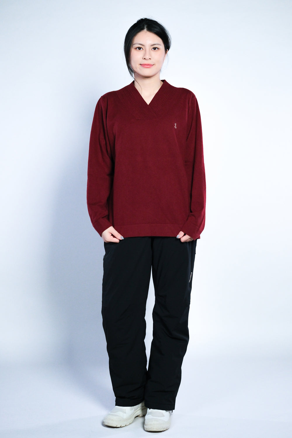 Vneck WoolBlend Sweater - 聖誕特別限定版