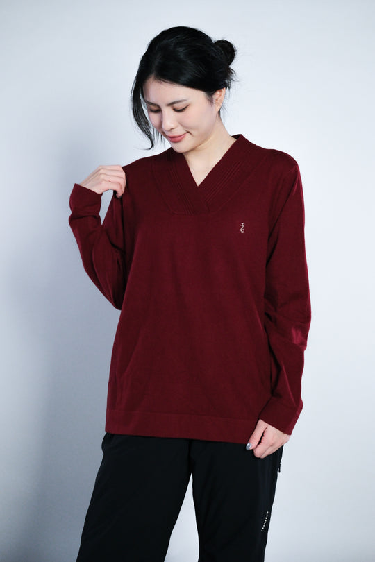 Vneck WoolBlend Sweater