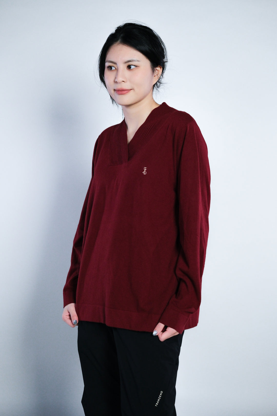 Vneck WoolBlend Sweater