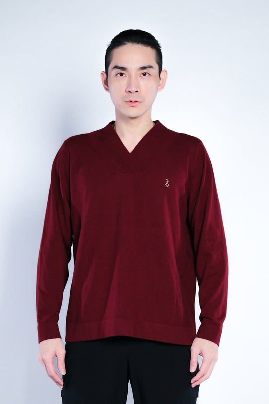 Vneck WoolBlend Sweater - 聖誕特別限定版
