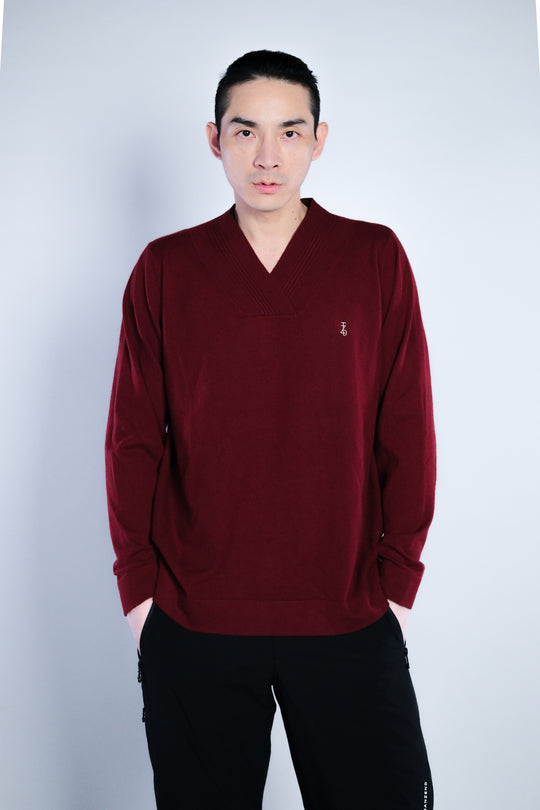 Vneck WoolBlend Sweater - 聖誕特別限定版