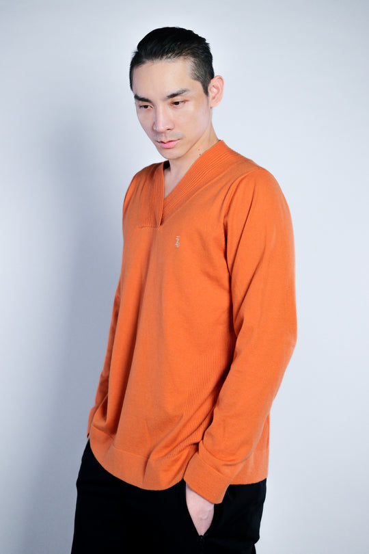 Vneck WoolBlend Sweater V領羊毛混紡毛衣