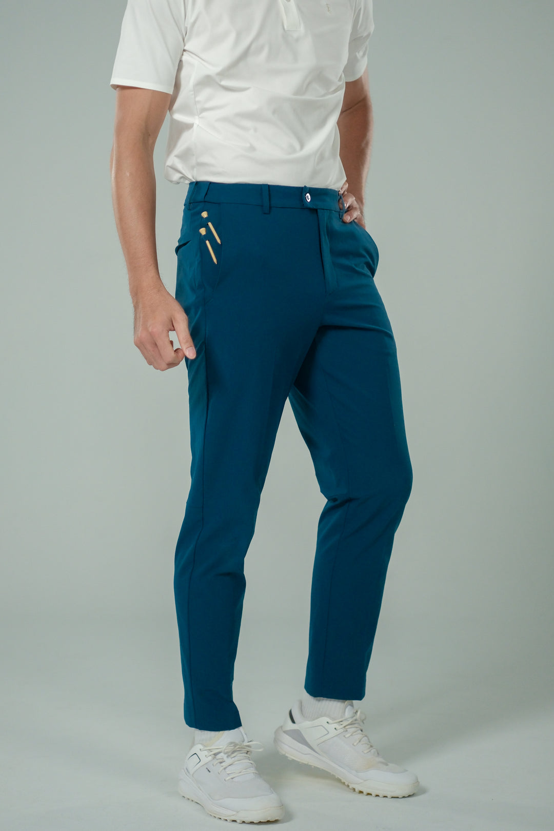 Ace Trousers-Ace 高爾夫長褲-男-孔雀藍