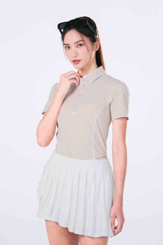 TRANZEND 快乾拉鍊Polo衫