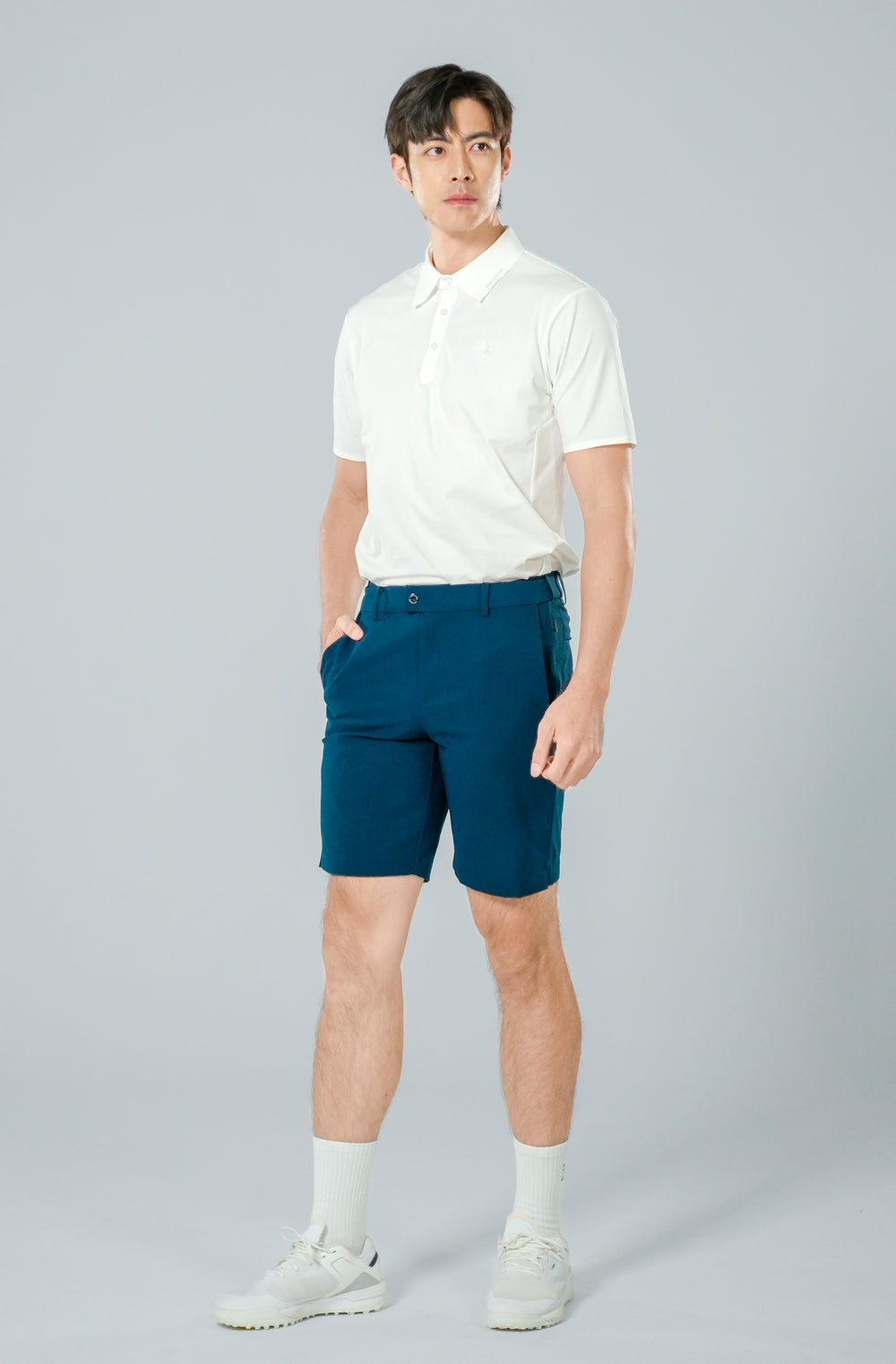 Ace Shorts-Ace 高爾夫短褲-男- 孔雀藍
